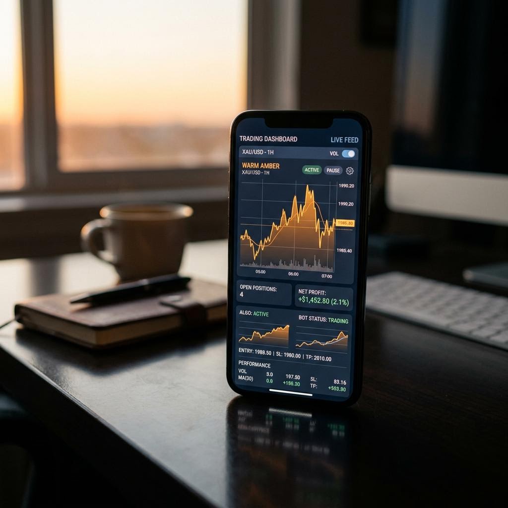 Falcao Capitorio multi-asset portfolio dashboard interface on mobile